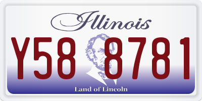 IL license plate Y588781