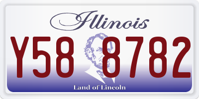 IL license plate Y588782