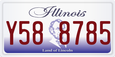 IL license plate Y588785