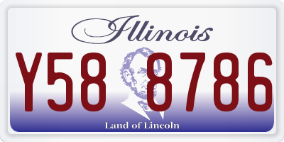 IL license plate Y588786