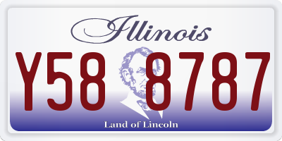 IL license plate Y588787