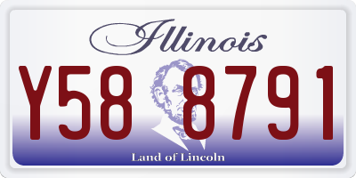 IL license plate Y588791
