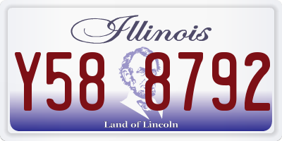 IL license plate Y588792