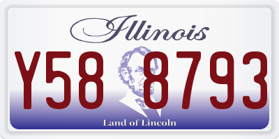 IL license plate Y588793