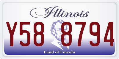 IL license plate Y588794