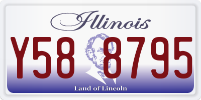 IL license plate Y588795