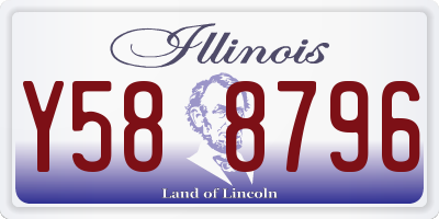 IL license plate Y588796