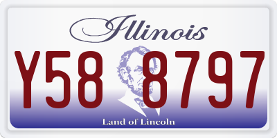 IL license plate Y588797