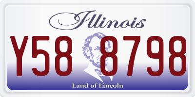 IL license plate Y588798