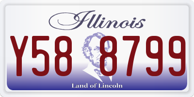 IL license plate Y588799