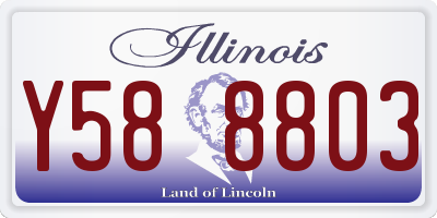 IL license plate Y588803