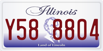 IL license plate Y588804