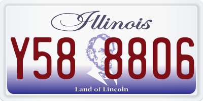 IL license plate Y588806
