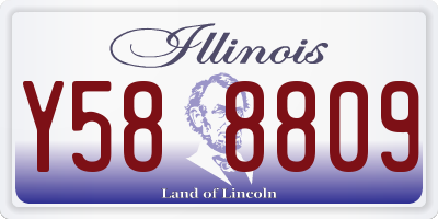 IL license plate Y588809