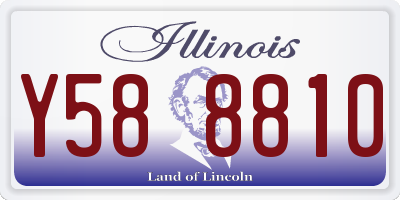 IL license plate Y588810