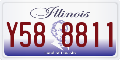 IL license plate Y588811