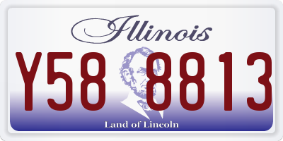 IL license plate Y588813