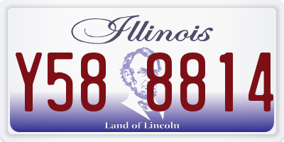 IL license plate Y588814