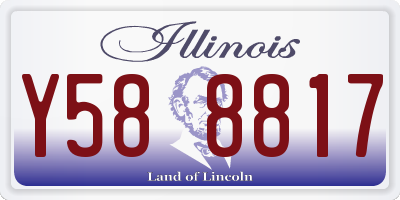 IL license plate Y588817