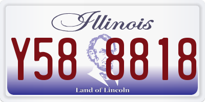 IL license plate Y588818