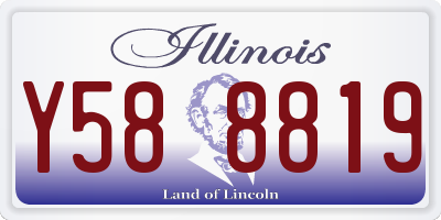 IL license plate Y588819