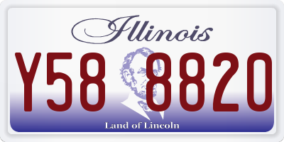 IL license plate Y588820
