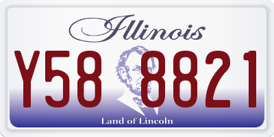 IL license plate Y588821