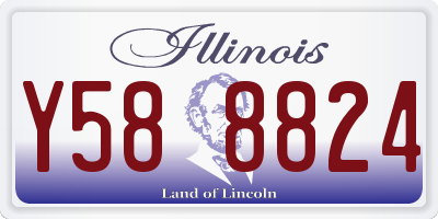 IL license plate Y588824