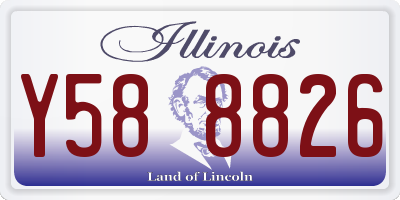 IL license plate Y588826