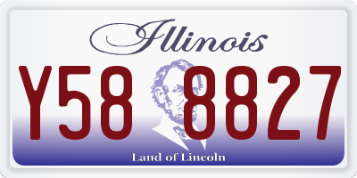IL license plate Y588827