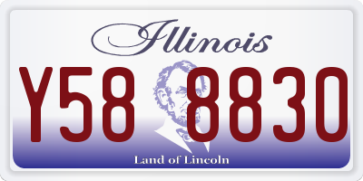 IL license plate Y588830
