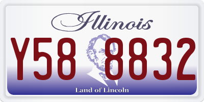 IL license plate Y588832