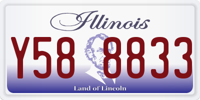 IL license plate Y588833