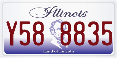 IL license plate Y588835