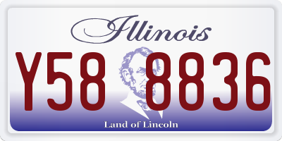 IL license plate Y588836