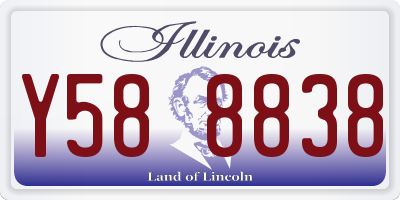 IL license plate Y588838