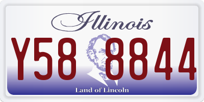 IL license plate Y588844
