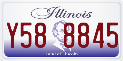 IL license plate Y588845