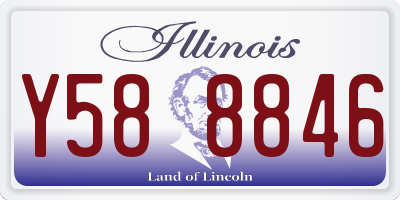 IL license plate Y588846