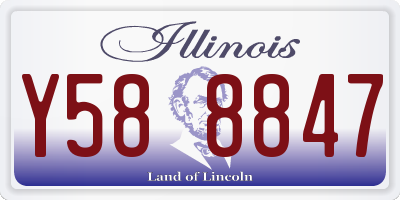 IL license plate Y588847