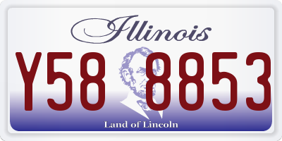 IL license plate Y588853