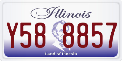 IL license plate Y588857