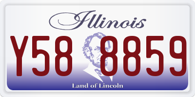 IL license plate Y588859