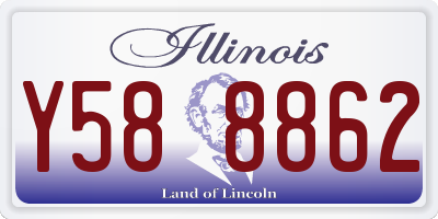 IL license plate Y588862