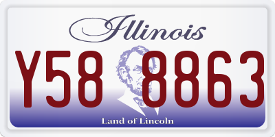 IL license plate Y588863