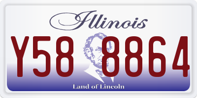 IL license plate Y588864