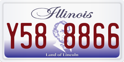 IL license plate Y588866
