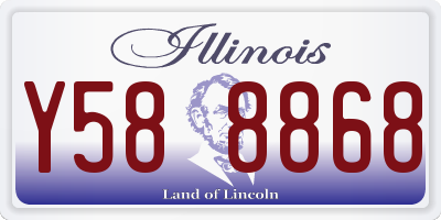 IL license plate Y588868