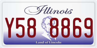 IL license plate Y588869