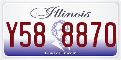 IL license plate Y588870